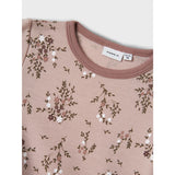 Name It Shadow Gray Long Flowers Nmfwillow Uld Ls Top