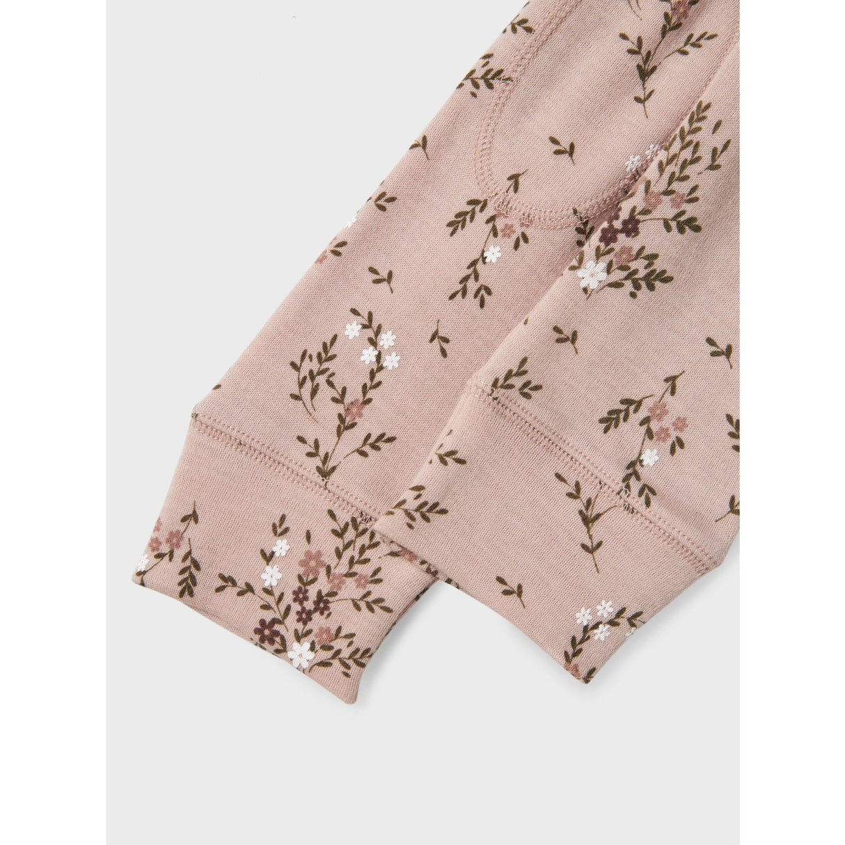 Name It Shadow Gray Long Flowers Nmfwillow Uld Leggings