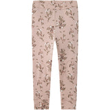 Name It Shadow Gray Long Flowers Nmfwillow Uld Leggings