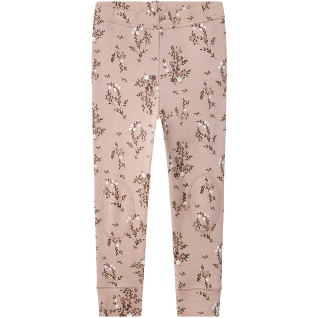 Name It Shadow Gray Long Flowers Nmfwillow Uld Leggings