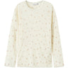 Name It Snow White Small Flowers Nkfwang Uld Needle Ls Top