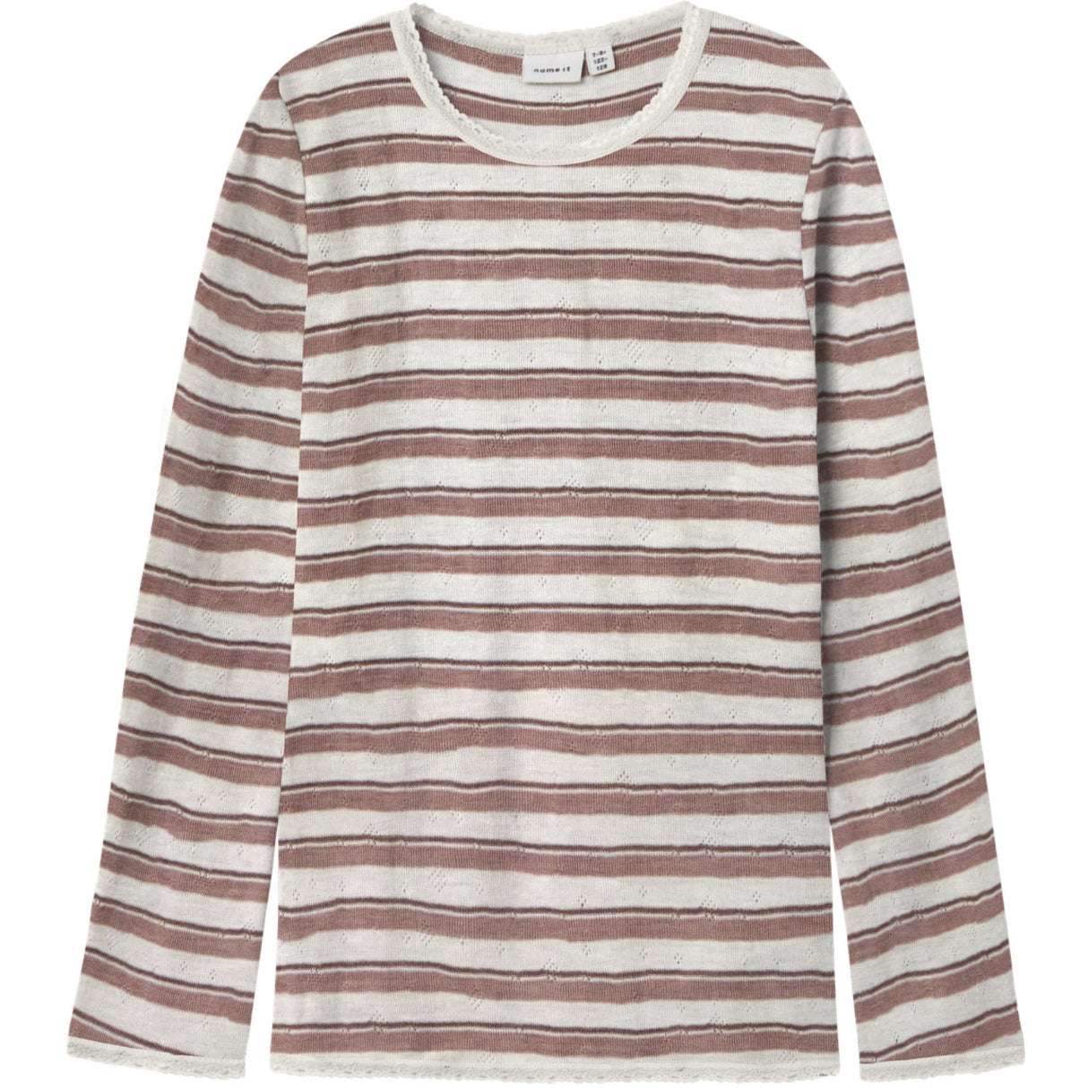 Name It Antler Snow White Nkfwang Uld Needle Ls Top