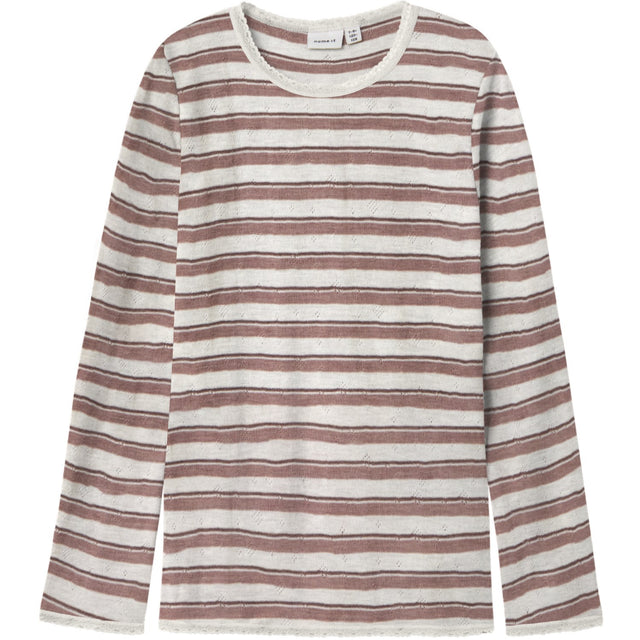 Name It Antler Snow White Nkfwang Uld Needle Ls Top