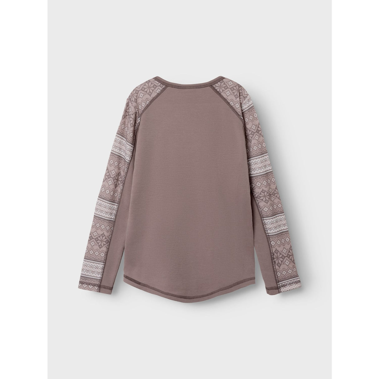 Name It Antler Snow Pattern Nkfwillto Uld Ls Top