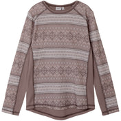 Name It Antler Snow Pattern Nkfwillto Uld Ls Top