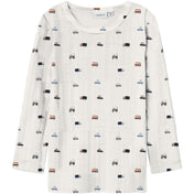 Name It Snow White Small Cars Nmmwang Uld Needle Ls Top Noos