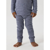 Name It Folkstone Gray Nmmwang Uld Needle Long Johns Solid Noos