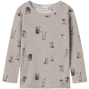 Name It Nacreous Cloud Forest Animals Nmmwang Uld Rib Ls Top Aop