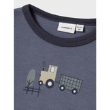 Name It Folkstone Gray Tractor Nmmwillit Uld Ls Top