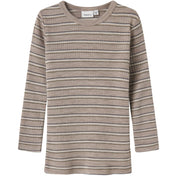 Name It Satellite Stripes Nmmwomi Wo/Mo Ls Top