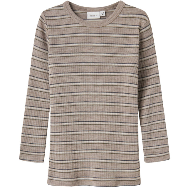 Name It Satellite Stripes Nmmwomi Wo/Mo Ls Top