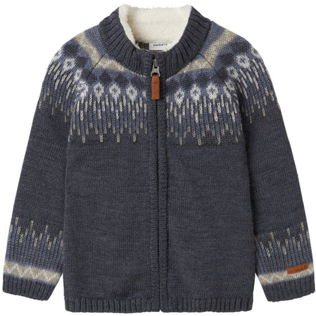 Name It Ombre Blue Iceland Nmmwriss Uld Ls Strik Card