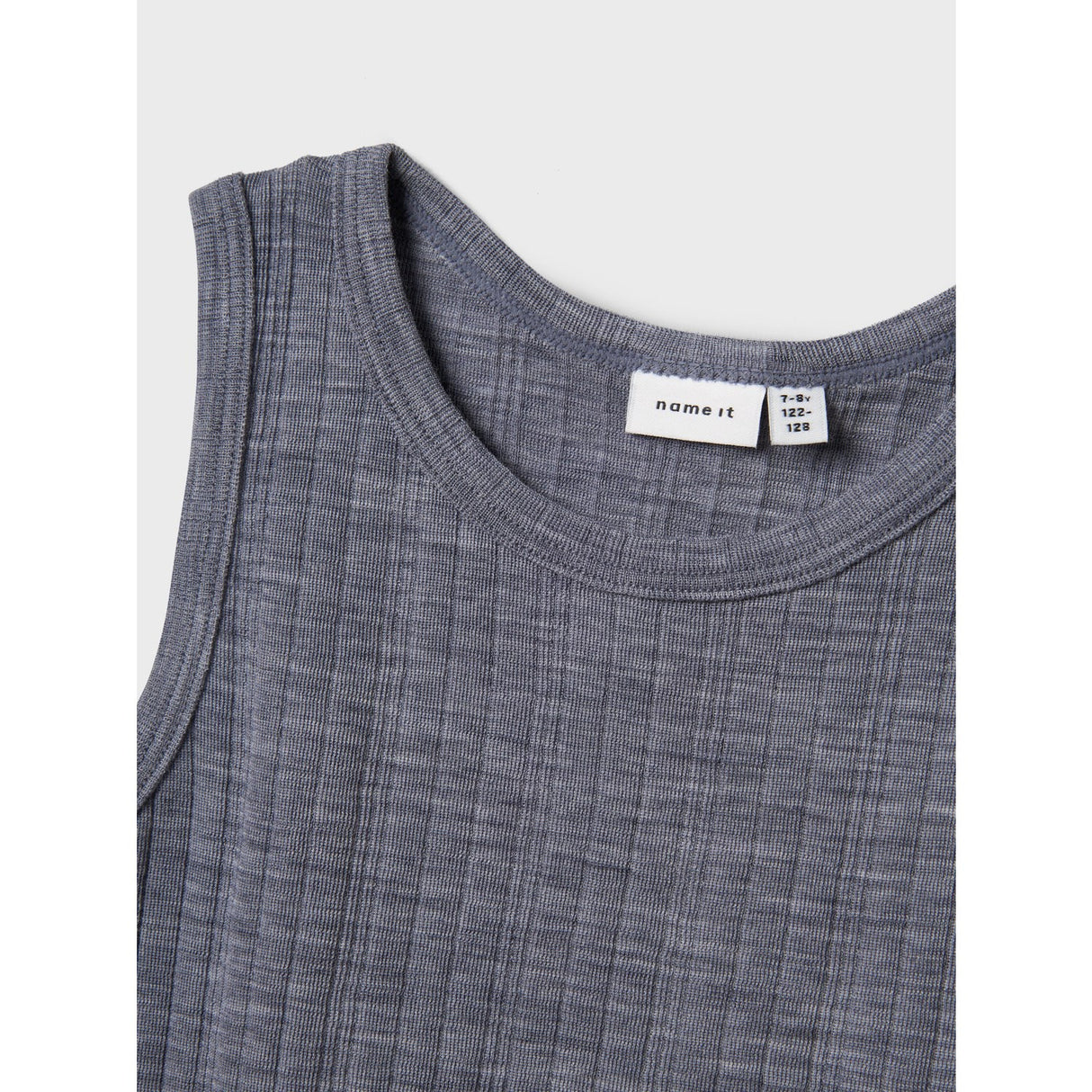 Name It Folkstone Gray Nkmwang Uld Needle Tank Top