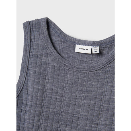 Name It Folkstone Gray Nkmwang Uld Needle Tank Top
