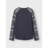 Name It Ombre Blue Iceland Nkmwillto Uld Ls Top