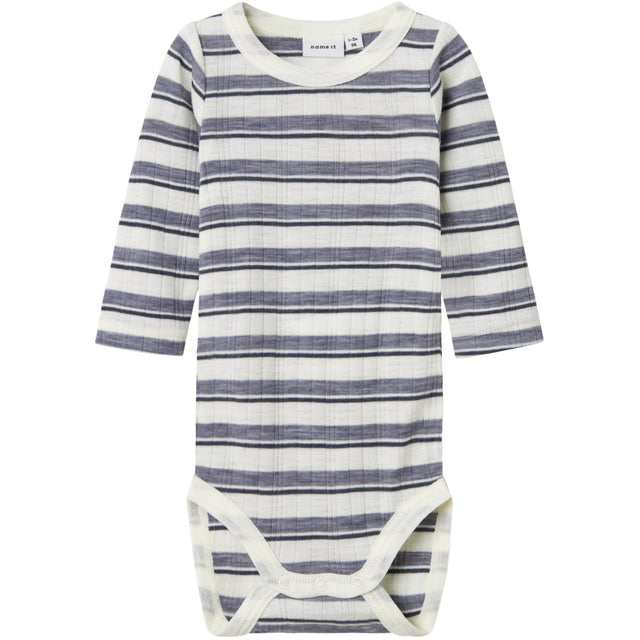 Name It Folkstone Gray Snow White Nbmwang Uld Needle Ls Body Noos