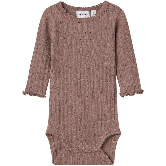 Name It Antler Nbfwossa Wo/Si Rib Ls Body