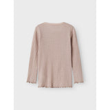Name It Shadow Gray Nmfwossa Wo/Si Rib Ls Top