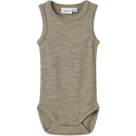 Name It Dried Sage Nbnwax Uld Rib Tank Body