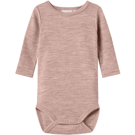 Name It Shadow Gray Nbnwax Uld Rib Ls Body Noos