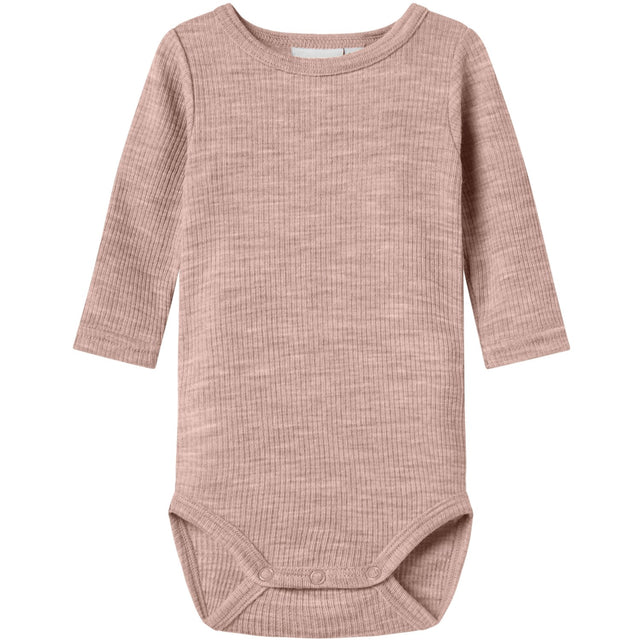 Name It Shadow Gray Nbnwax Uld Rib Ls Body Noos