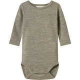 Name It Dried Sage Nbnwax Uld Rib Ls Body Noos