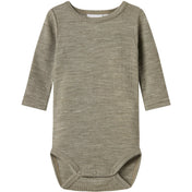 Name It Dried Sage Nbnwax Uld Rib Ls Body Noos