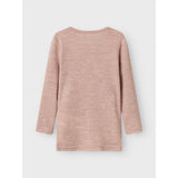 Name It Shadow Gray Nmnwax Uld Rib Ls Top Noos