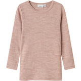 Name It Shadow Gray Nmnwax Uld Rib Ls Top Noos