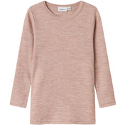 Name It Shadow Gray Nmnwax Uld Rib Ls Top Noos