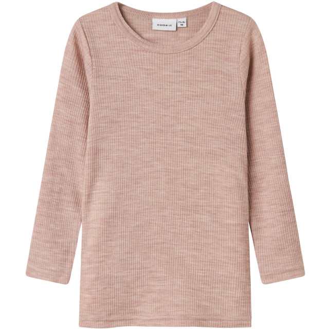 Name It Shadow Gray Nmnwax Uld Rib Ls Top Noos