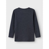 Name It Ombre Blue Nmnwax Uld Rib Ls Top Noos