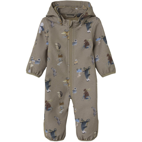 Name It Silver Mink Go Nbnalfa08 Softshell Dragt Aop Fo