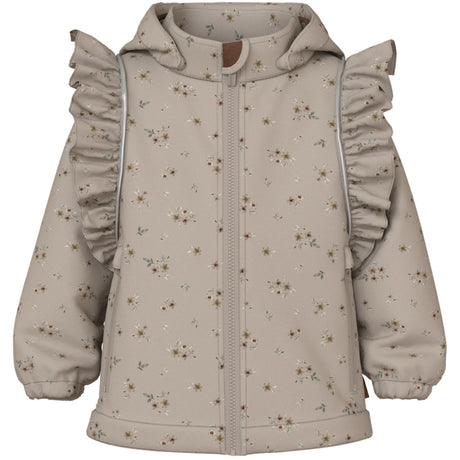 Name It Pure Cashmere Bouquet Nmfalfa08 Softshell Jakke Flæse Aop Fo