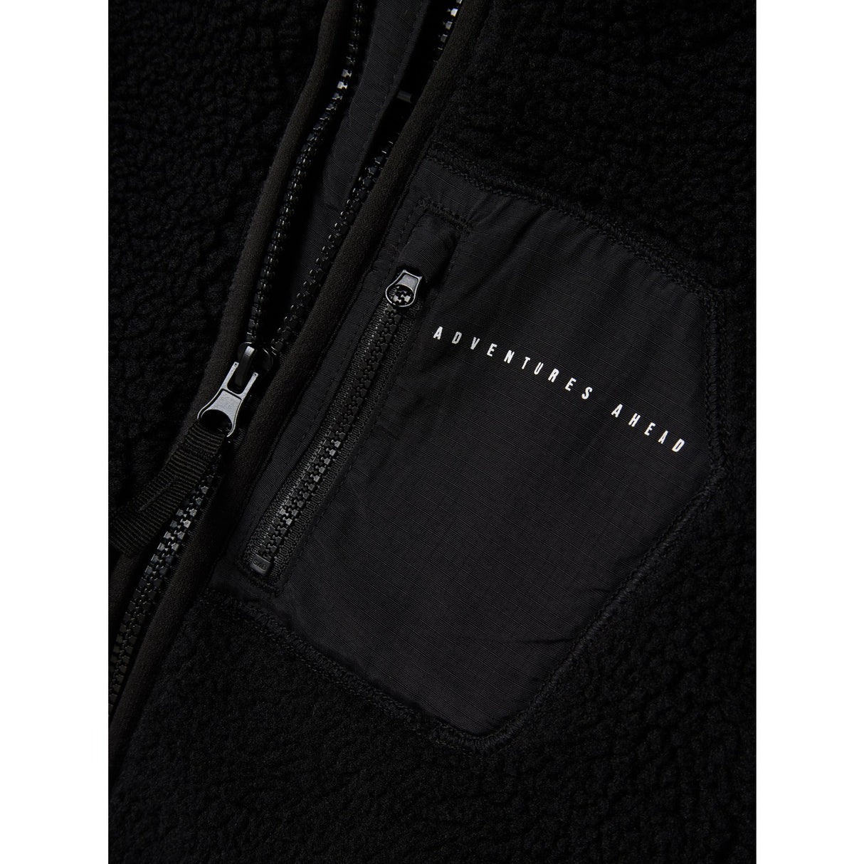 Name It Black Nknmattia Sherpa Jakke Pb