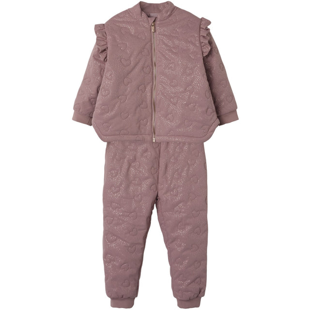 Name It Woodrose Nmfmoon Quilt Sæt Glitter Fo