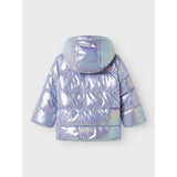 Name It Pastel Lilac Nmfmolina Puffer Jakke Shiny