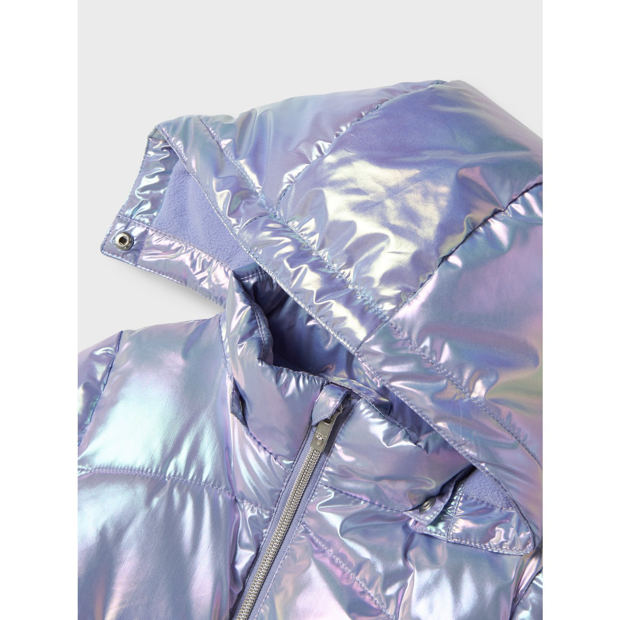 Name It Pastel Lilac Nmfmolina Puffer Jakke Shiny