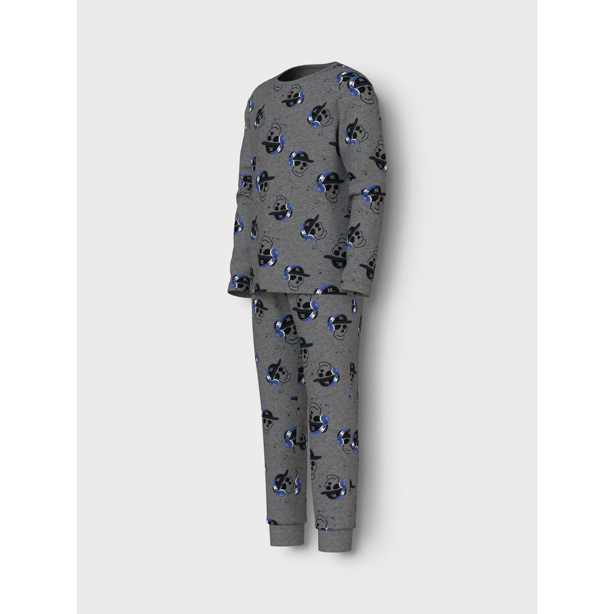 Name It Dark Grey Melange Nkmnightset Dark Grey Mel Skull Noos