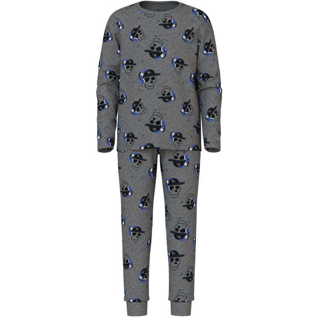Name It Dark Grey Melange Nkmnightset Dark Grey Mel Skull Noos