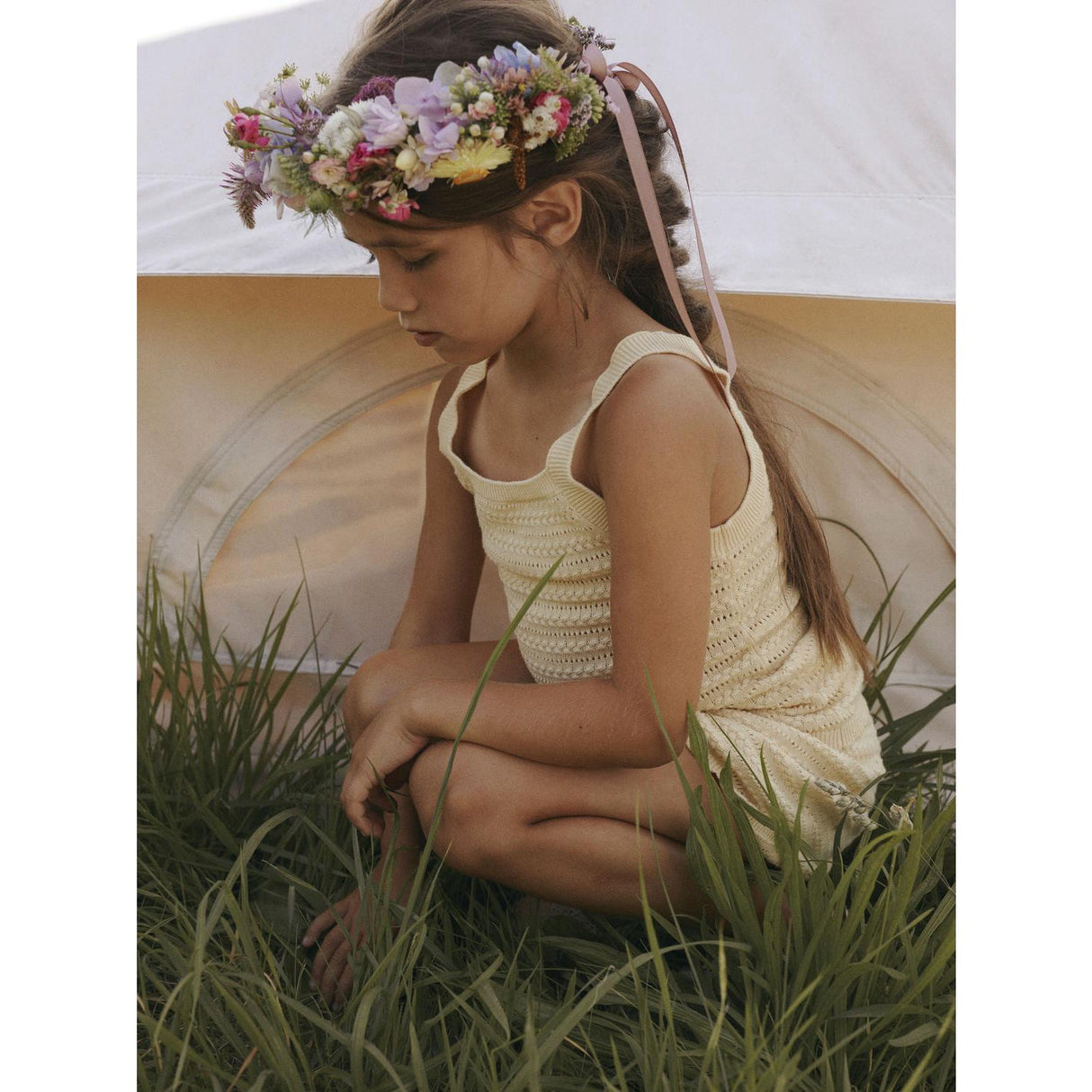 Lil'Atelier Sea Mist Nmfhope Strik Shorts Lil