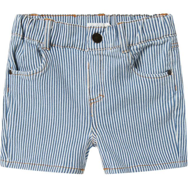 Lil'Atelier Zen Blue Stripes Nmmhalfdan Loose Shorts 4001-Hs Lil