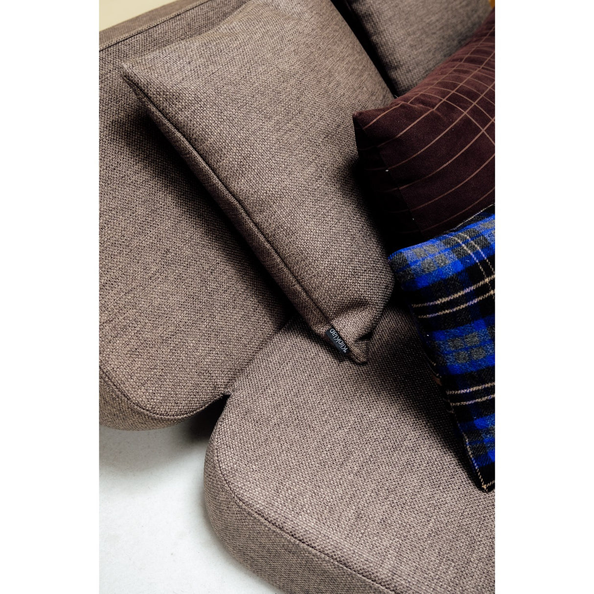 by KlipKlap 3 Fold Sofa Brown With Sand KK XL Soft 140 Cm