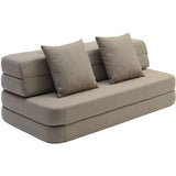by KlipKlap 3 Fold Sofa Sand With Sand KK XL Soft 140 Cm