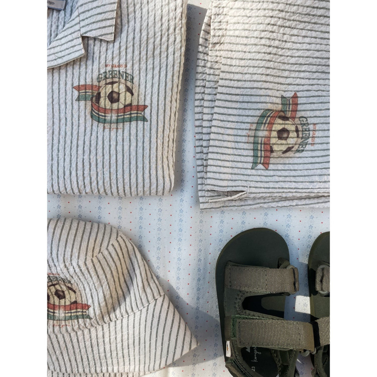 Konges Sløjd Stripe Bluie Elliot Shorts GOTS