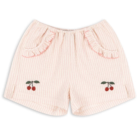 Konges Sløjd Peony Stripe Ellie Flæse Shorts GOTS