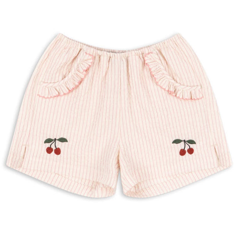 Konges Sløjd Peony Stripe Ellie Flæse Shorts GOTS