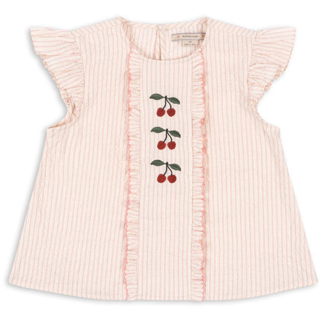 Konges Sløjd Peony Stripe Ellie Flæse Top GOTS
