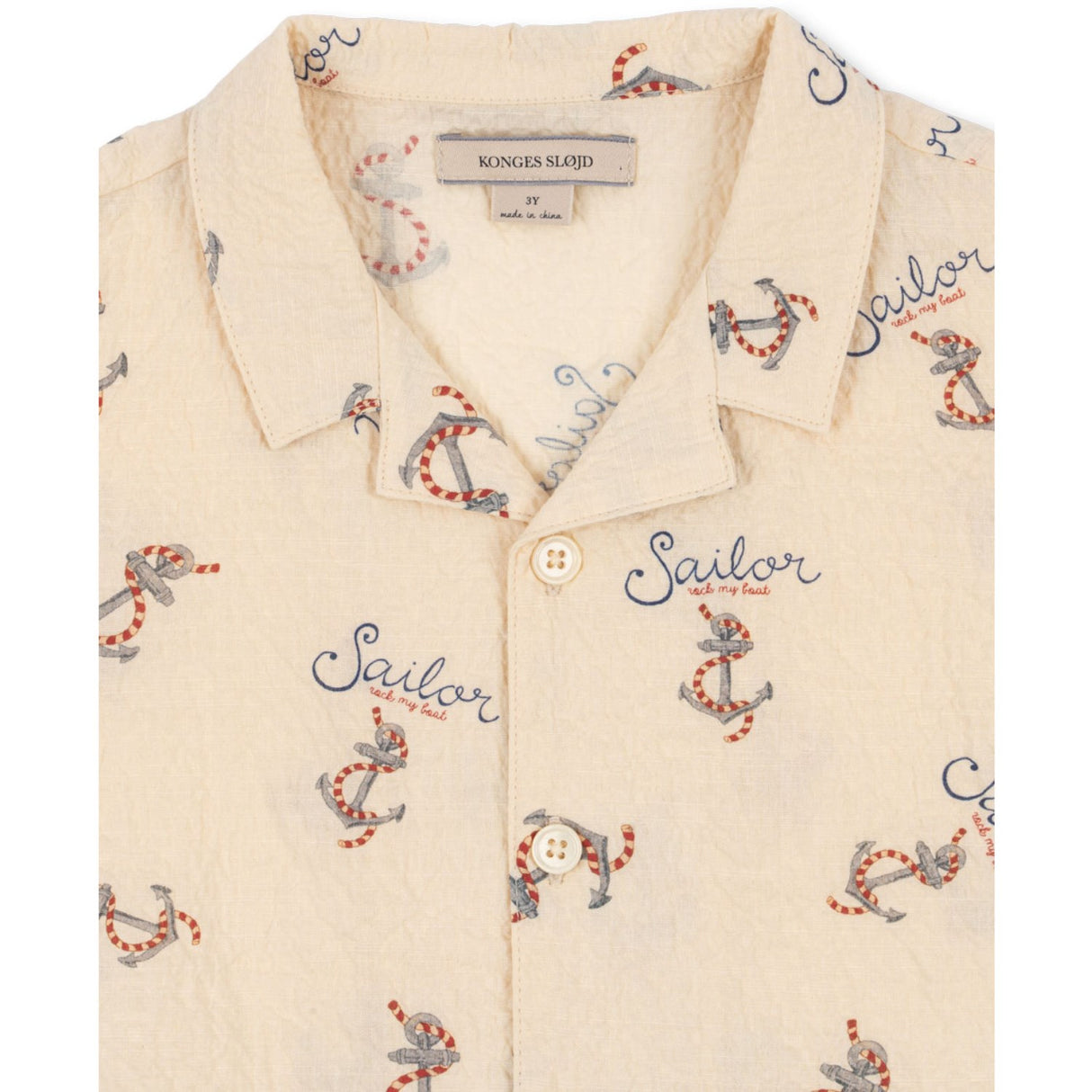 Konges Sløjd Rock My Boat Elliot Ss Skjorte GOTS