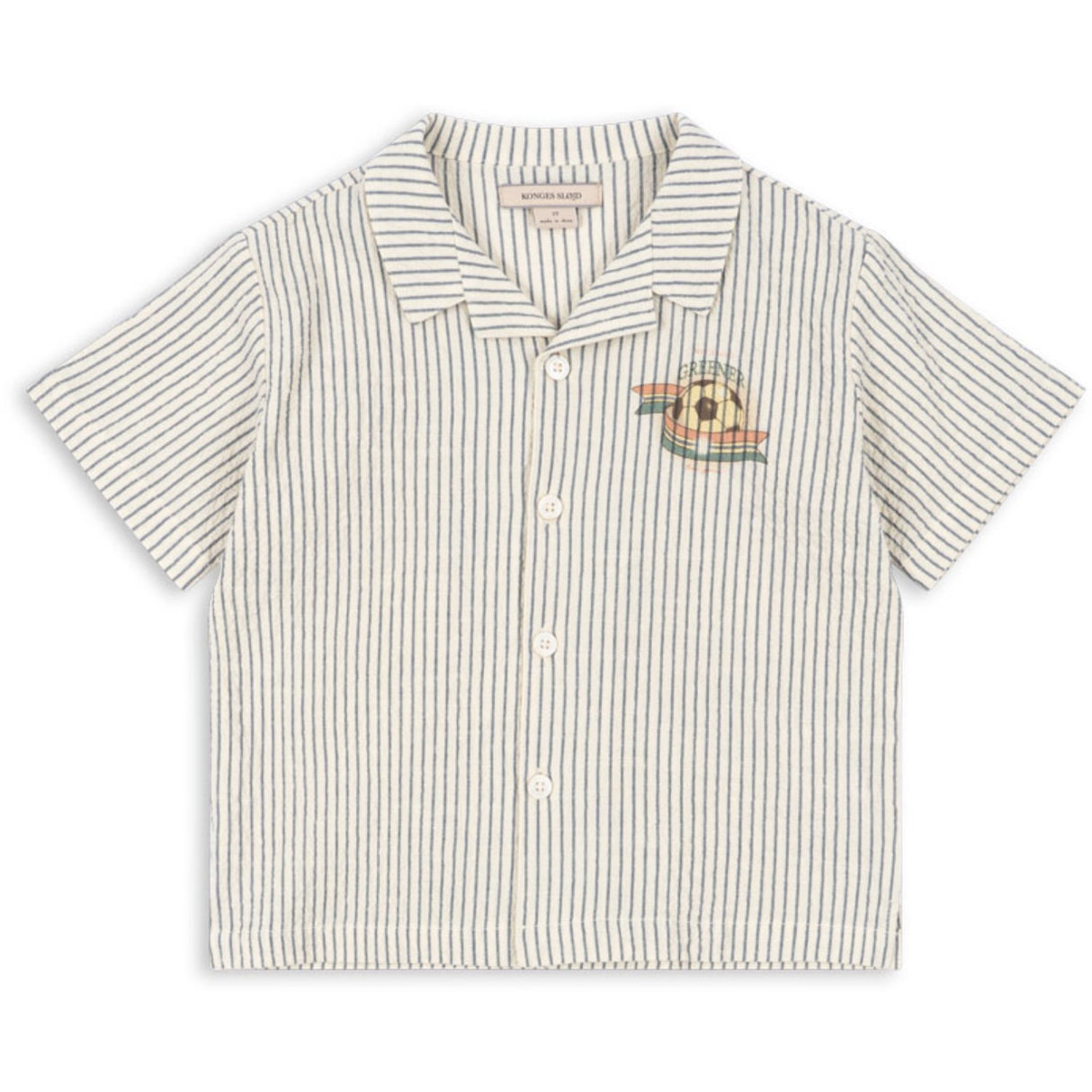 Konges Sløjd Stripe Bluie Elliot Ss Skjorte GOTS